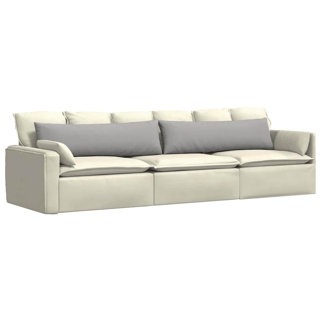 Sofa Kussens 2 stuks Grijs 145 x 40 cm Stof is nu te koop bij PeponiXL, paradijselijk wonen!