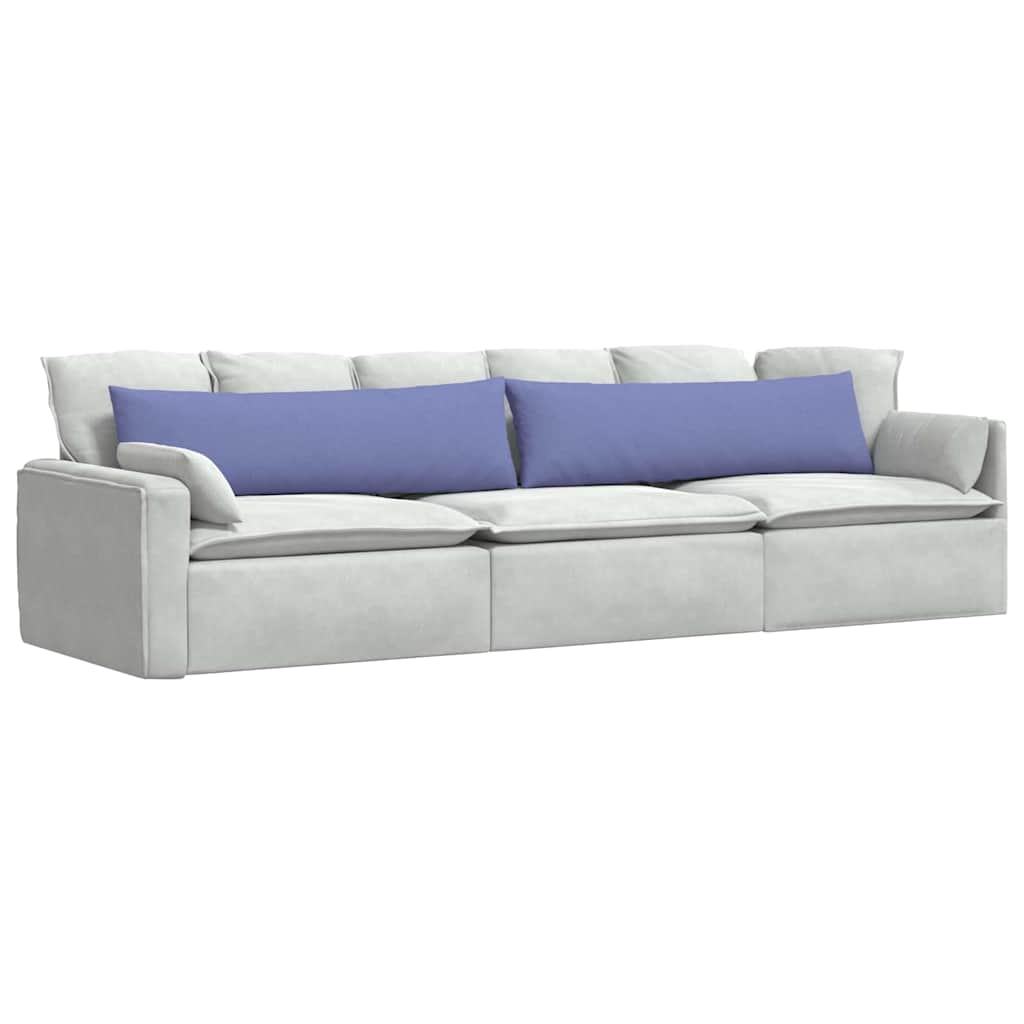 Sofa Kussens 2 stuks Blauw 145 x 40 cm Stof is nu te koop bij PeponiXL, paradijselijk wonen!