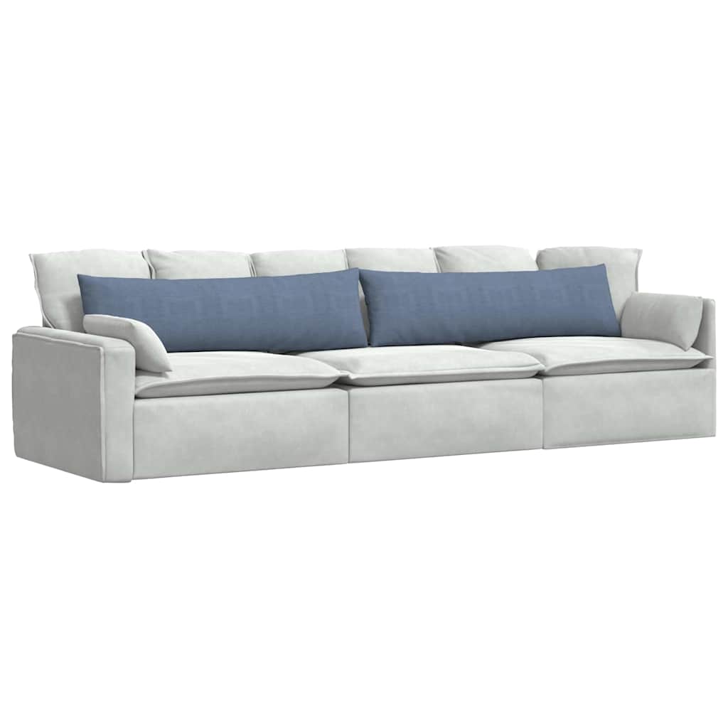Sofa Kussens 2 stuks Blauw 145 x 40 cm Cordstof is nu te koop bij PeponiXL, paradijselijk wonen!