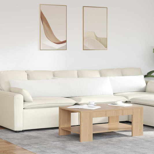 Sofa Kussens 2 stuks Wit 200 x 40 cm Stof is nu te koop bij PeponiXL, paradijselijk wonen!