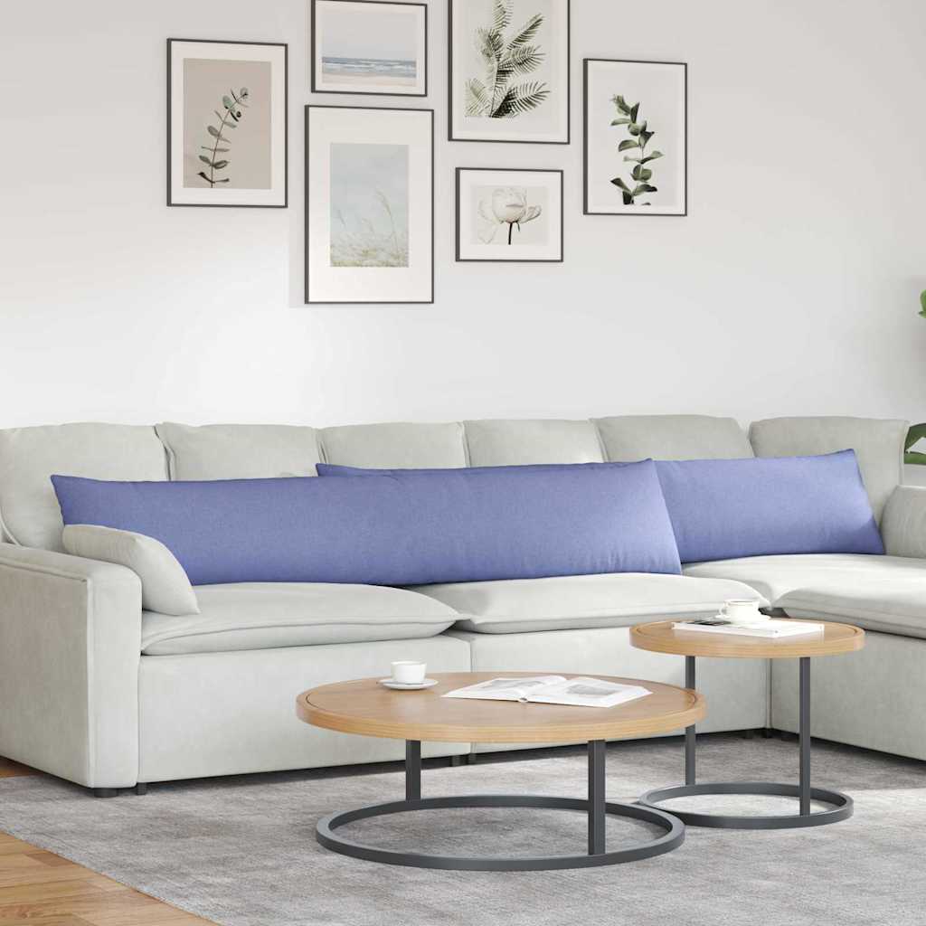 Sofa Kussens 2 stuks Blauw 200 x 40 cm Stof is nu te koop bij PeponiXL, paradijselijk wonen!