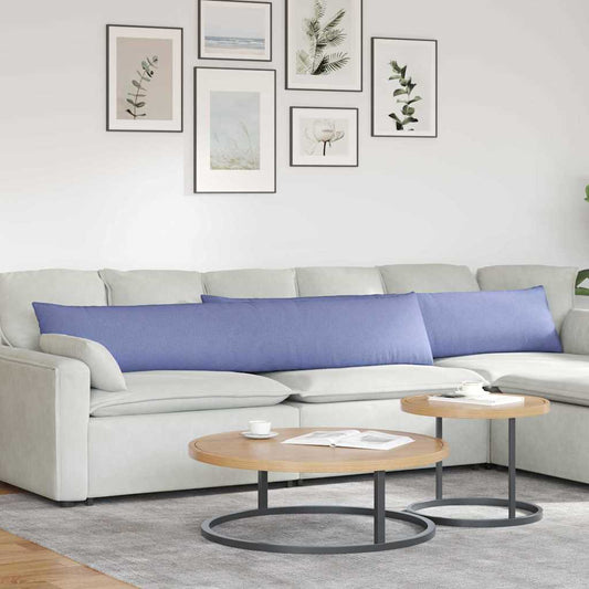 Sofa Kussens 2 stuks Blauw 200 x 40 cm Stof is nu te koop bij PeponiXL, paradijselijk wonen!