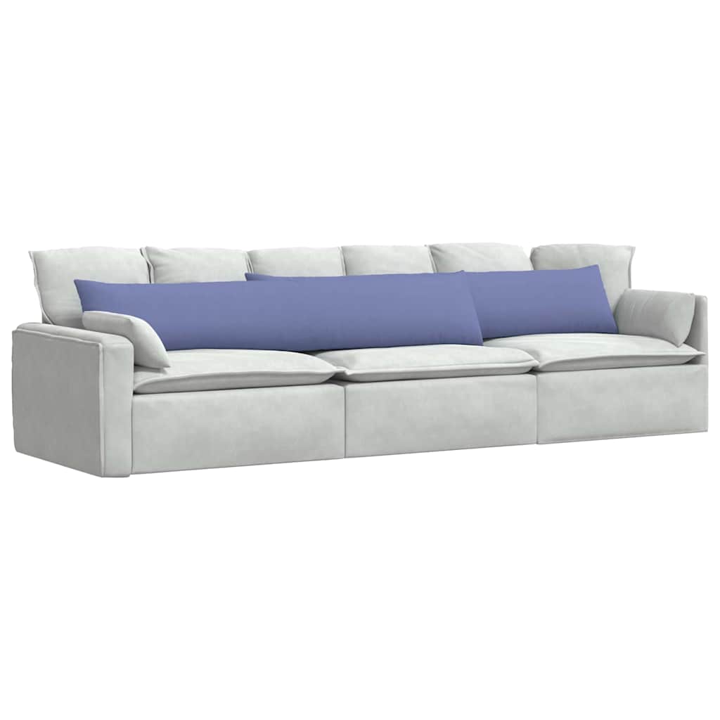 Sofa Kussens 2 stuks Blauw 200 x 40 cm Stof is nu te koop bij PeponiXL, paradijselijk wonen!