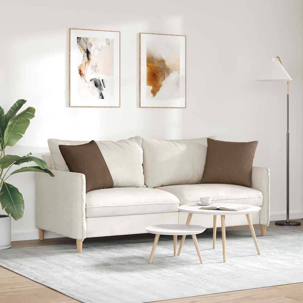 Sofa Kussens 2 pcs Bruin 45 x 45 cm Stof is nu te koop bij PeponiXL, paradijselijk wonen!
