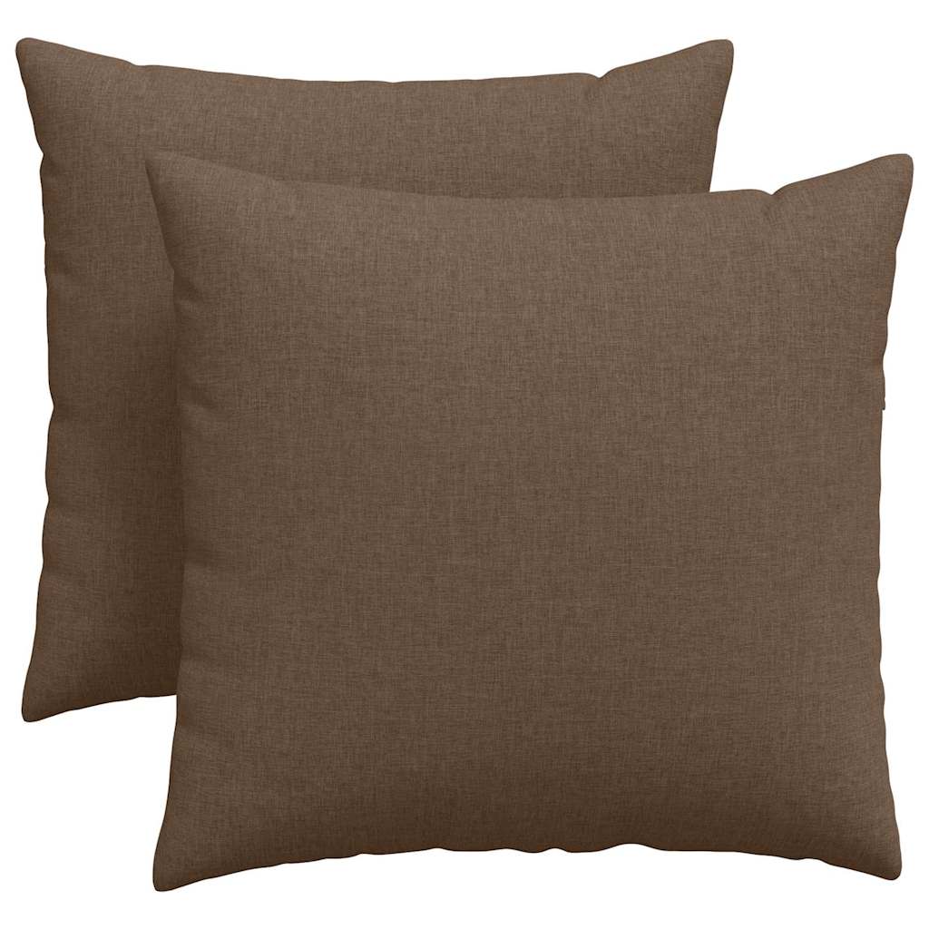 Sofa Kussens 2 pcs Bruin 45 x 45 cm Stof is nu te koop bij PeponiXL, paradijselijk wonen!