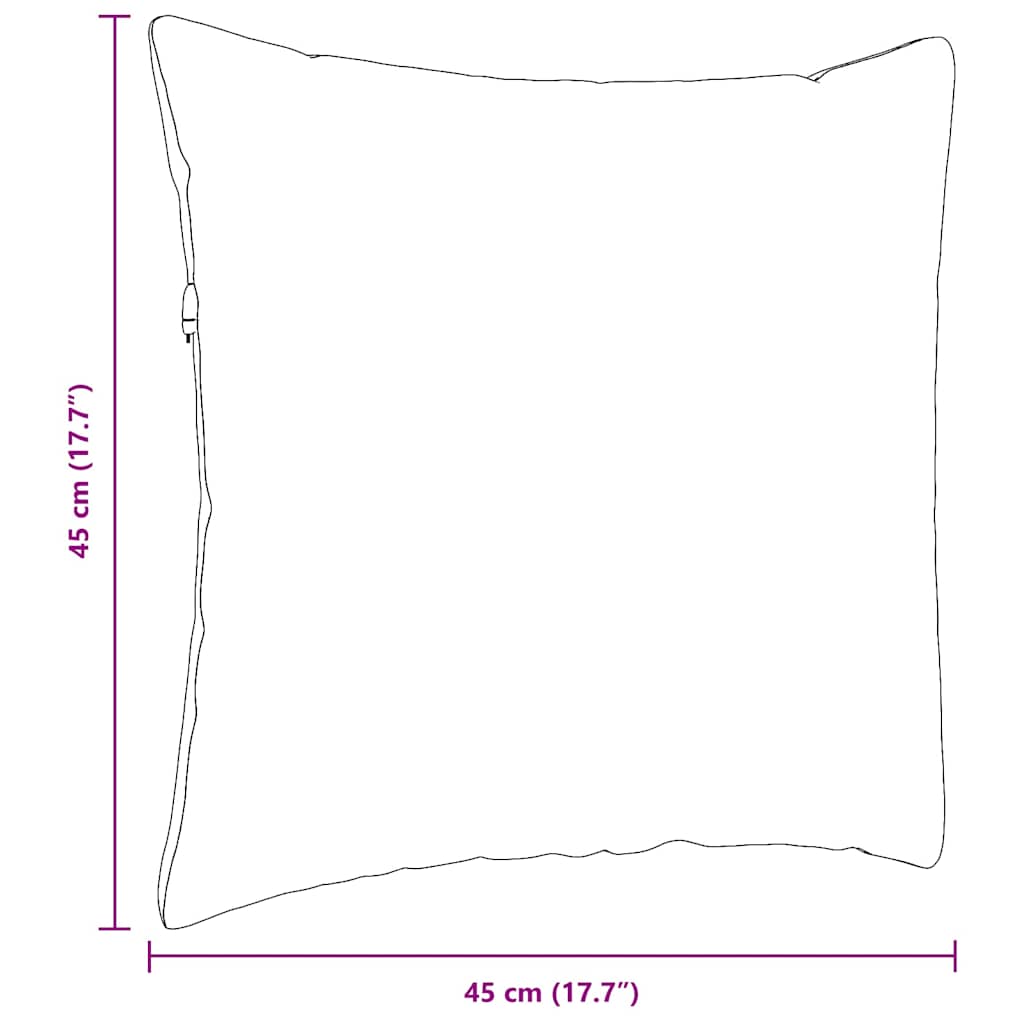 Sofa Kussens 2 pcs Bruin 45 x 45 cm Stof is nu te koop bij PeponiXL, paradijselijk wonen!