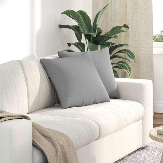Sofa Kussens 2 stuks Grijs 45 x 45 cm Stof is nu te koop bij PeponiXL, paradijselijk wonen!