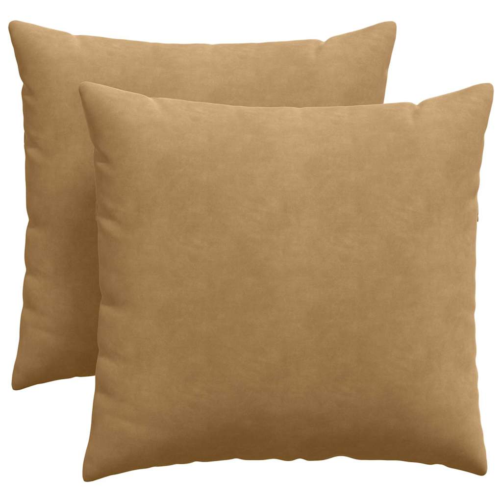 Sofa Kussens 2 stuks Bruin 45 x 45 cm Cordstof is nu te koop bij PeponiXL, paradijselijk wonen!