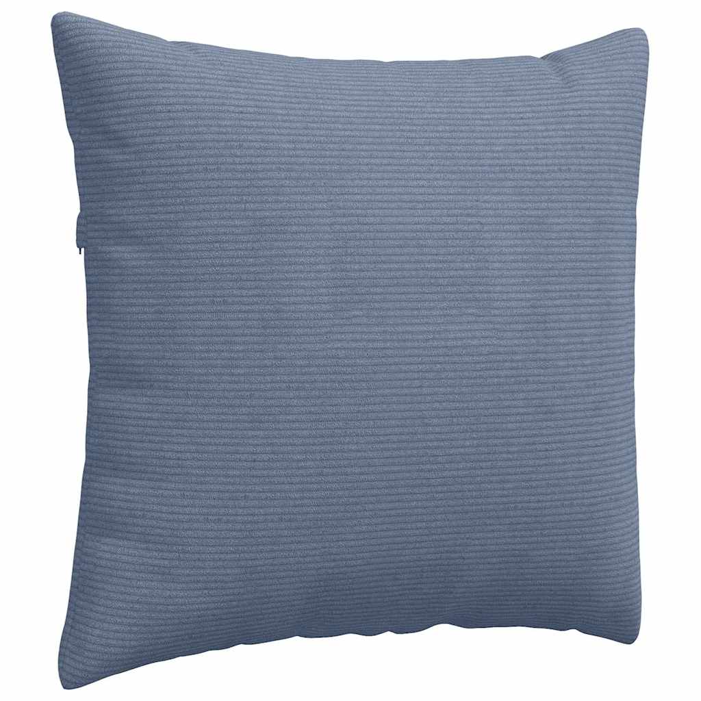 Sofa Kussens 2 stuks Blauw 45 x 45 cm Cordstof is nu te koop bij PeponiXL, paradijselijk wonen!