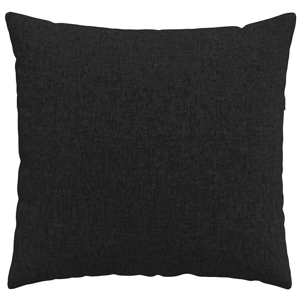 Sofa Kussens 2 stuks Zwart 50 x 50 cm Stof is nu te koop bij PeponiXL, paradijselijk wonen!