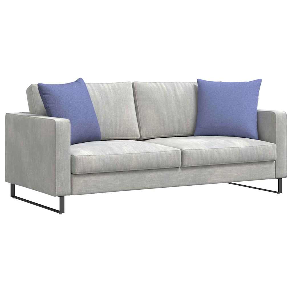 Sofa Kussens 2 stuks Blauw 50 x 50 cm Stof is nu te koop bij PeponiXL, paradijselijk wonen!