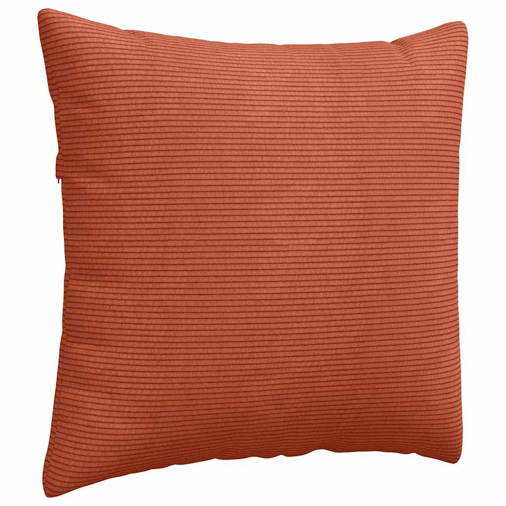 Sofa Kussens 2 stuks Rood-oranje 50 x 50 cm Cordstof is nu te koop bij PeponiXL, paradijselijk wonen!
