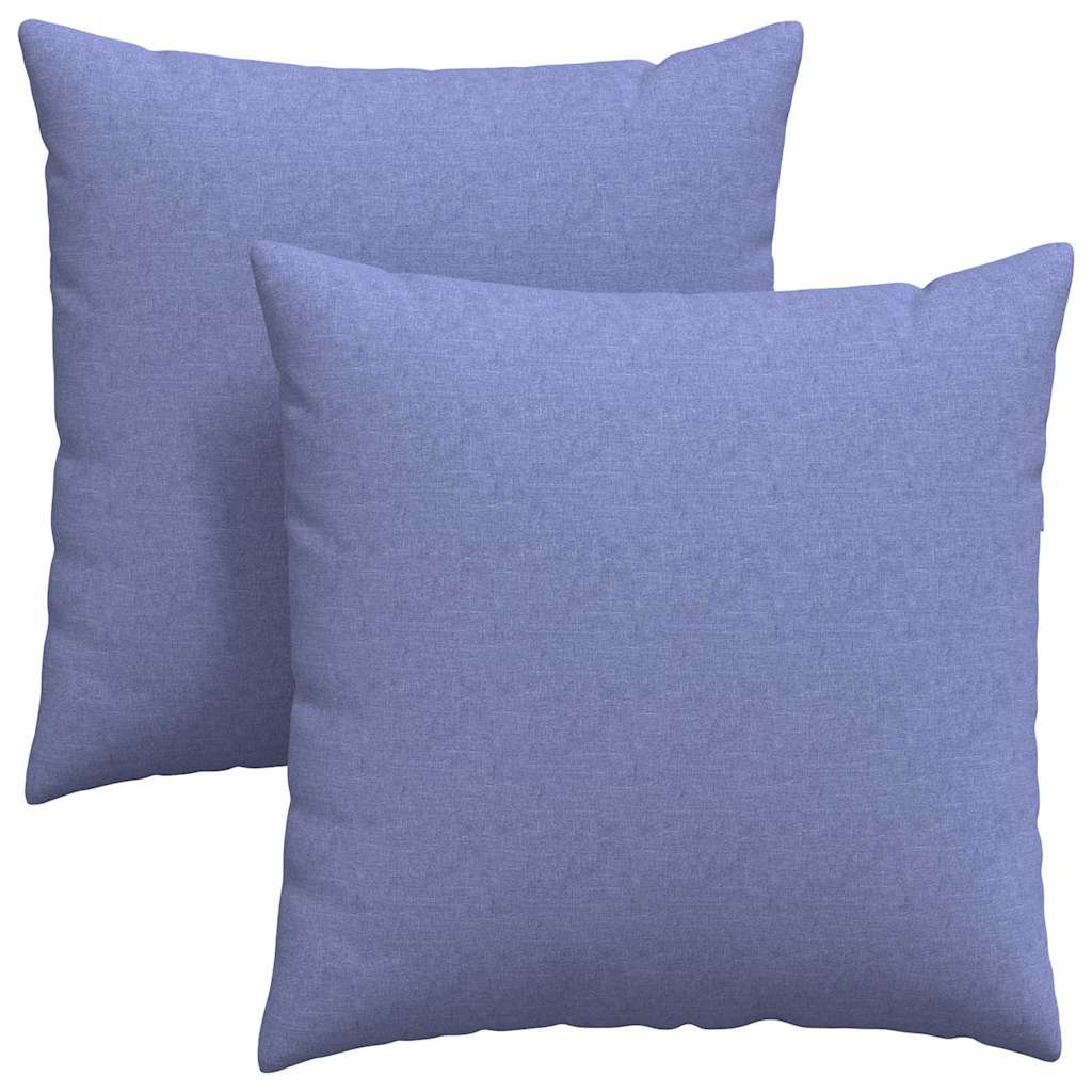 Sofa Kussens 2 stuks Blauw 60 x 60 cm Stof is nu te koop bij PeponiXL, paradijselijk wonen!