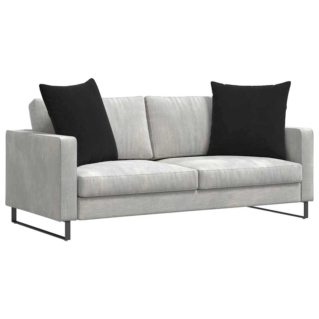 Sofa Kussens 2 stuks Zwart 60 x 60 cm Cordstof is nu te koop bij PeponiXL, paradijselijk wonen!