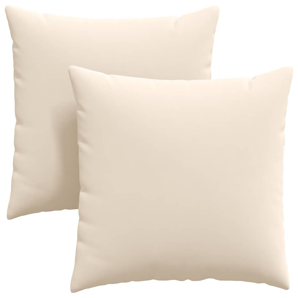 Sofa Kussens 2 stuks Beige 60 x 60 cm Stof is nu te koop bij PeponiXL, paradijselijk wonen!