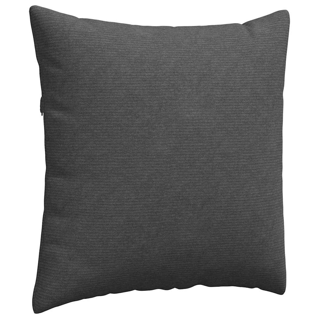 Sofa Kussens 2 stuks Donkergrijs 60 x 60 cm Cordstof is nu te koop bij PeponiXL, paradijselijk wonen!