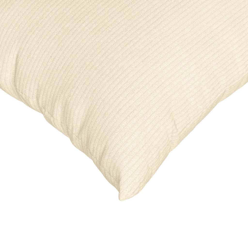 Sofa Kussens 2 stuks Crème 60 x 60 cm Cordstof is nu te koop bij PeponiXL, paradijselijk wonen!