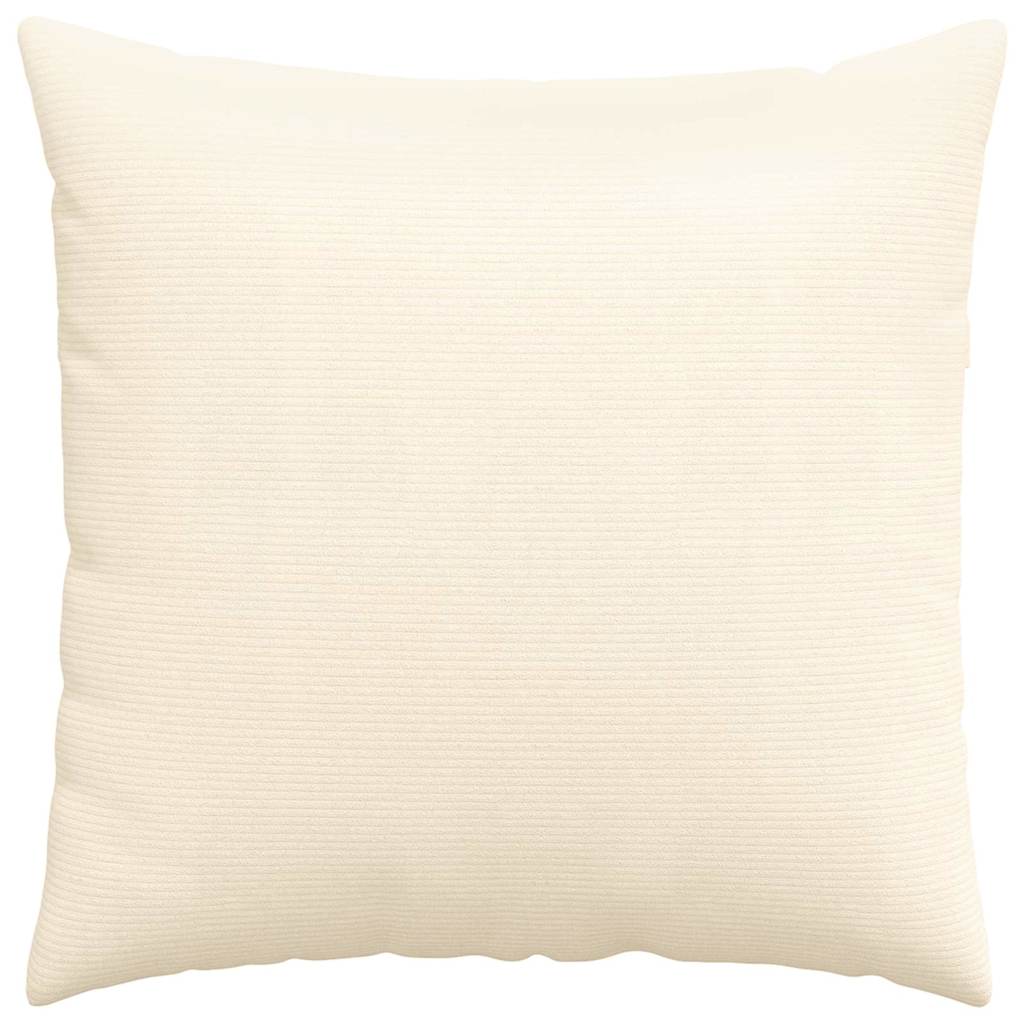 Sofa Kussens 2 stuks Crème 60 x 60 cm Cordstof is nu te koop bij PeponiXL, paradijselijk wonen!