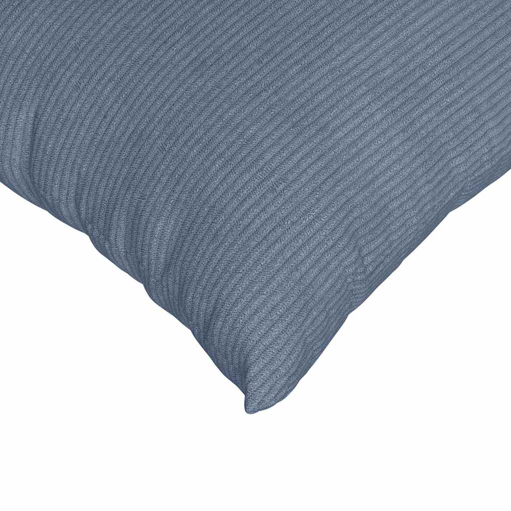 Sofa Kussens 2 stuks Blauw 60 x 60 cm Cordstof is nu te koop bij PeponiXL, paradijselijk wonen!