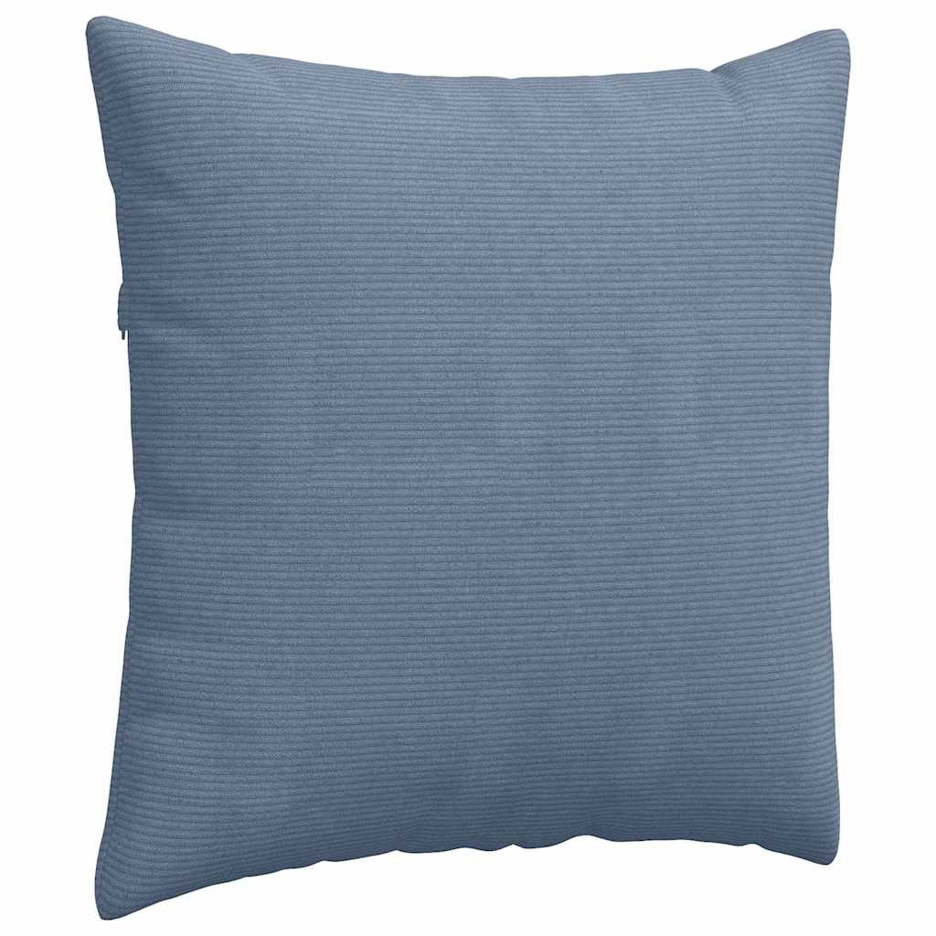Sofa Kussens 2 stuks Blauw 60 x 60 cm Cordstof is nu te koop bij PeponiXL, paradijselijk wonen!