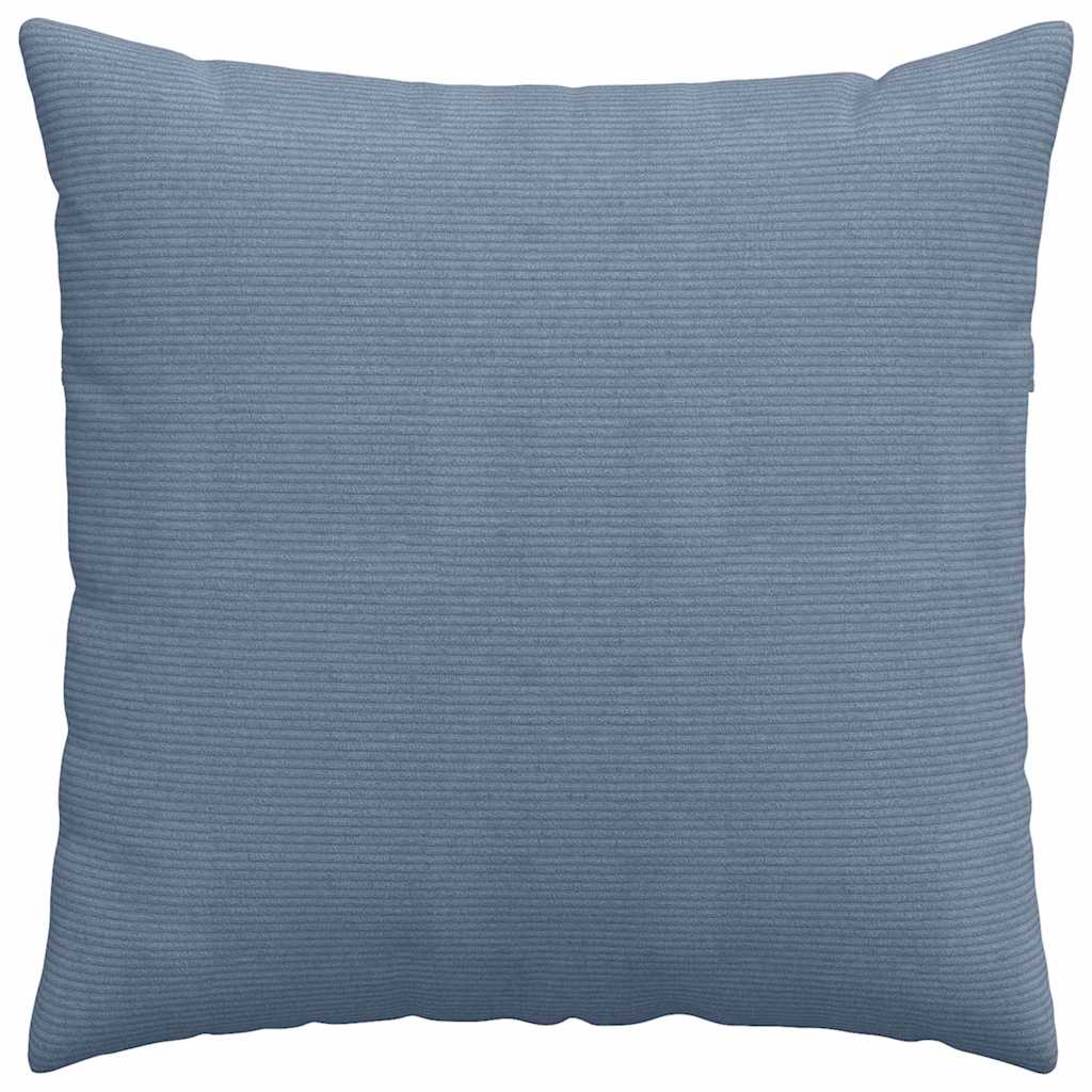 Sofa Kussens 2 stuks Blauw 60 x 60 cm Cordstof is nu te koop bij PeponiXL, paradijselijk wonen!