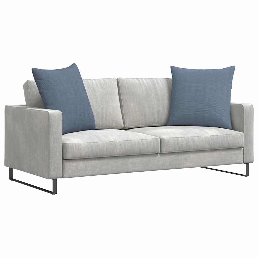 Sofa Kussens 2 stuks Blauw 60 x 60 cm Cordstof is nu te koop bij PeponiXL, paradijselijk wonen!