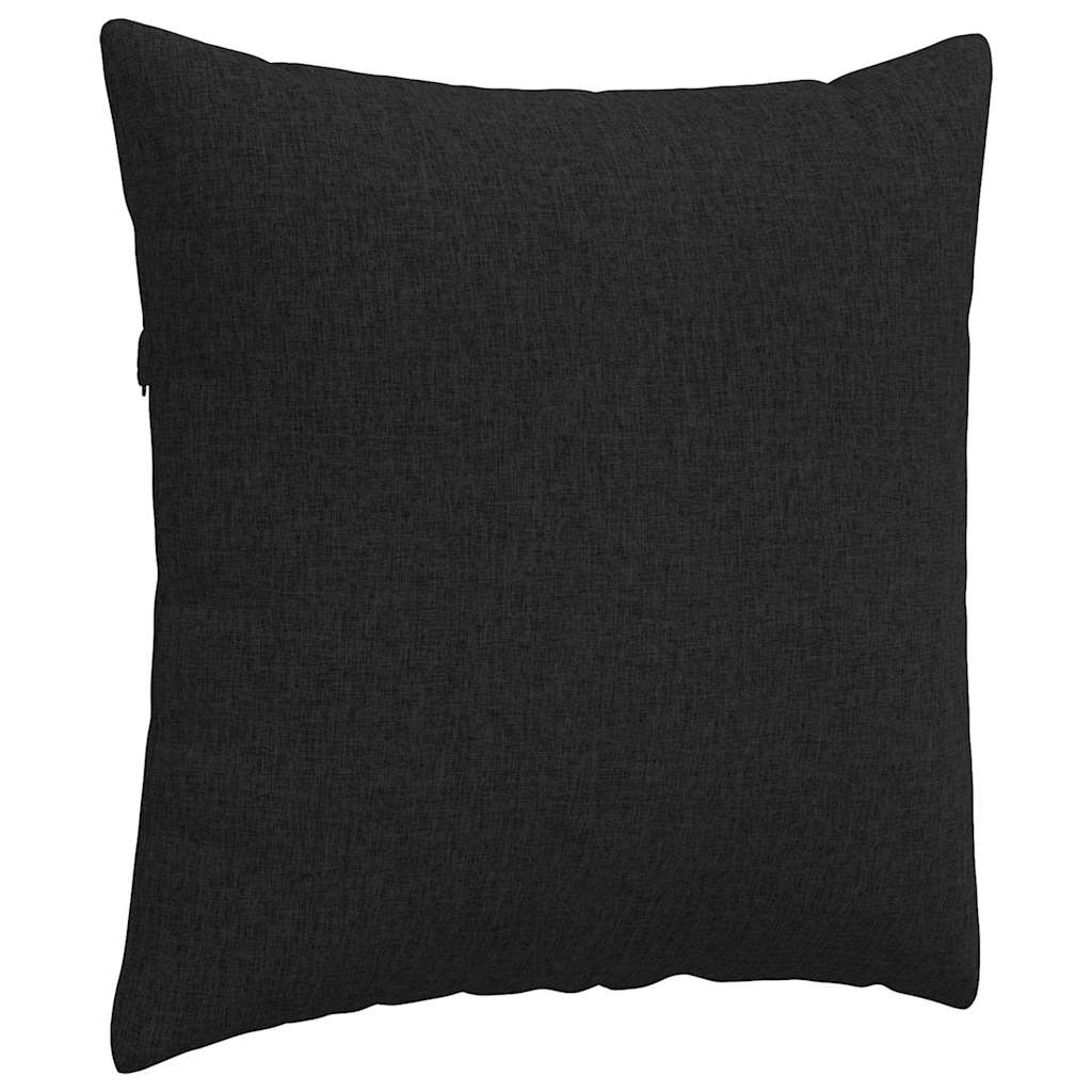Sofa Kussens 2 pcs Zwart 80 x 80 cm Stof is nu te koop bij PeponiXL, paradijselijk wonen!