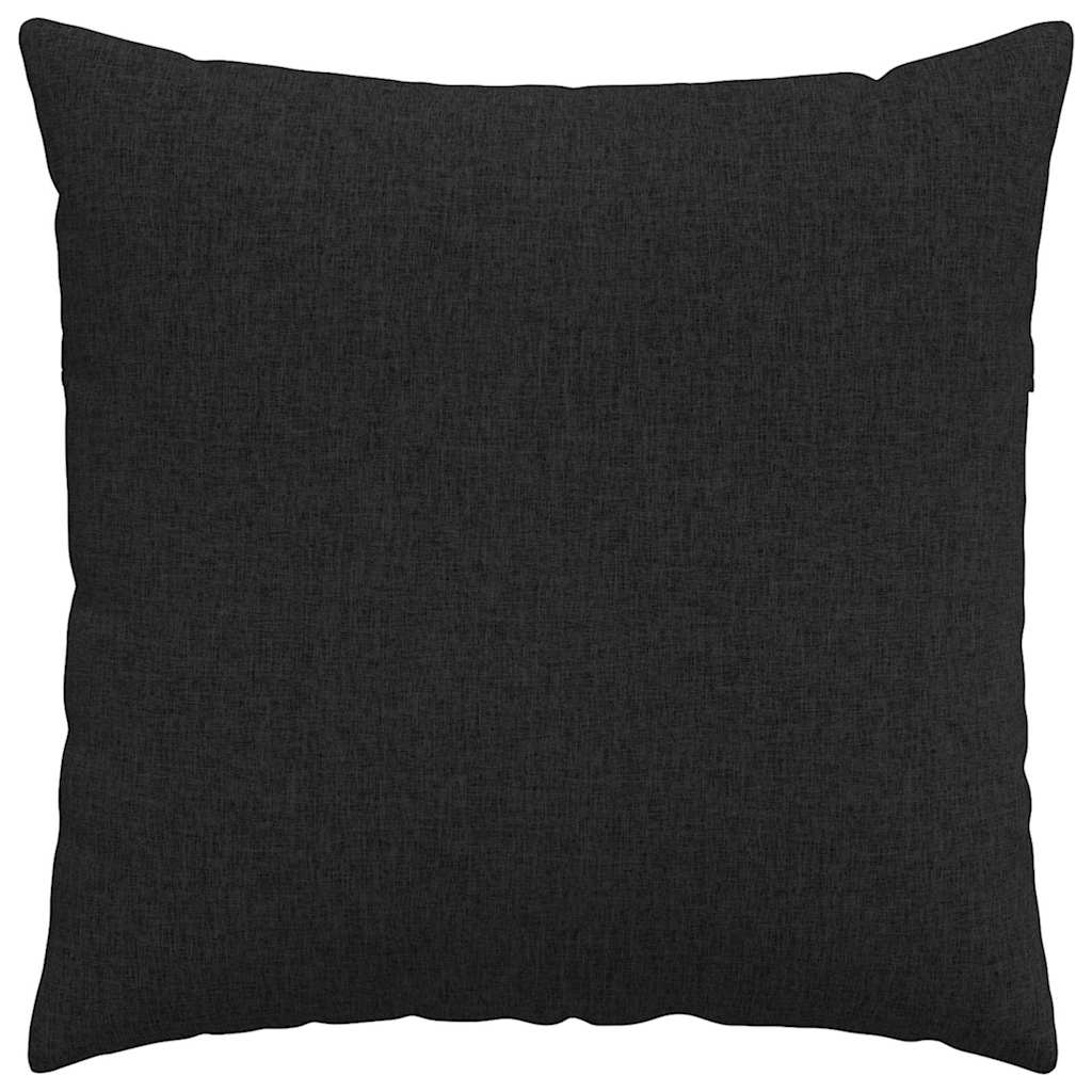Sofa Kussens 2 pcs Zwart 80 x 80 cm Stof is nu te koop bij PeponiXL, paradijselijk wonen!