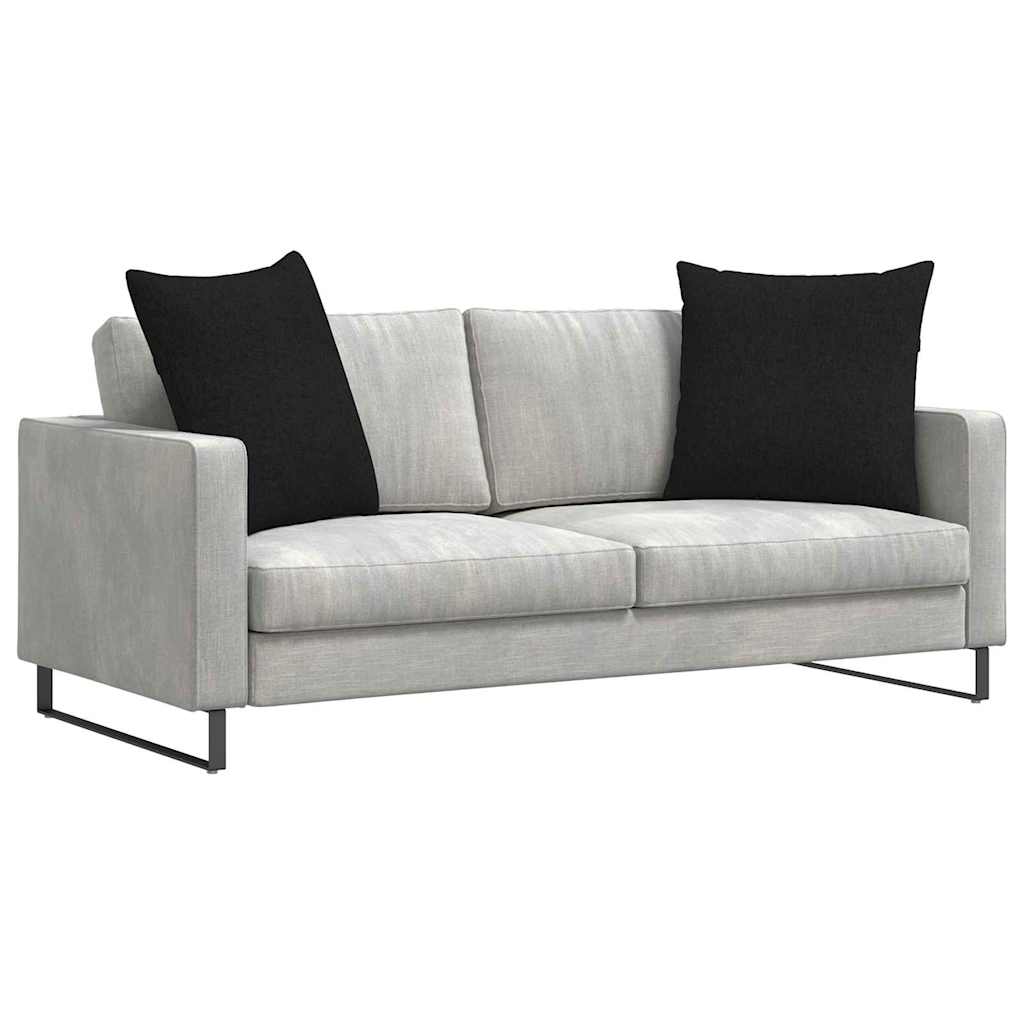 Sofa Kussens 2 pcs Zwart 80 x 80 cm Stof is nu te koop bij PeponiXL, paradijselijk wonen!