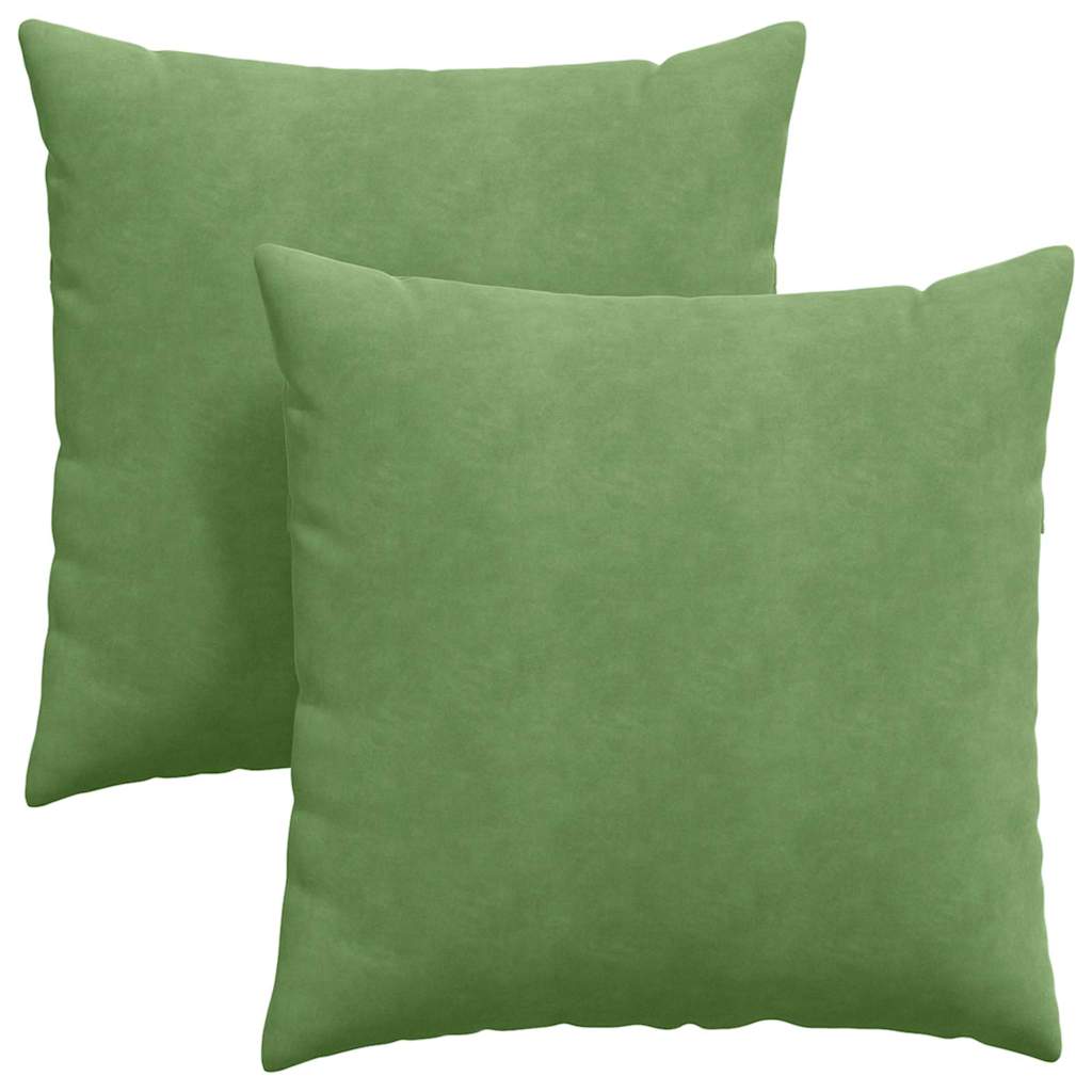 Sofa Kussens 2 stuks Lichtgroen 80 x 80 cm Cordstof is nu te koop bij PeponiXL, paradijselijk wonen!