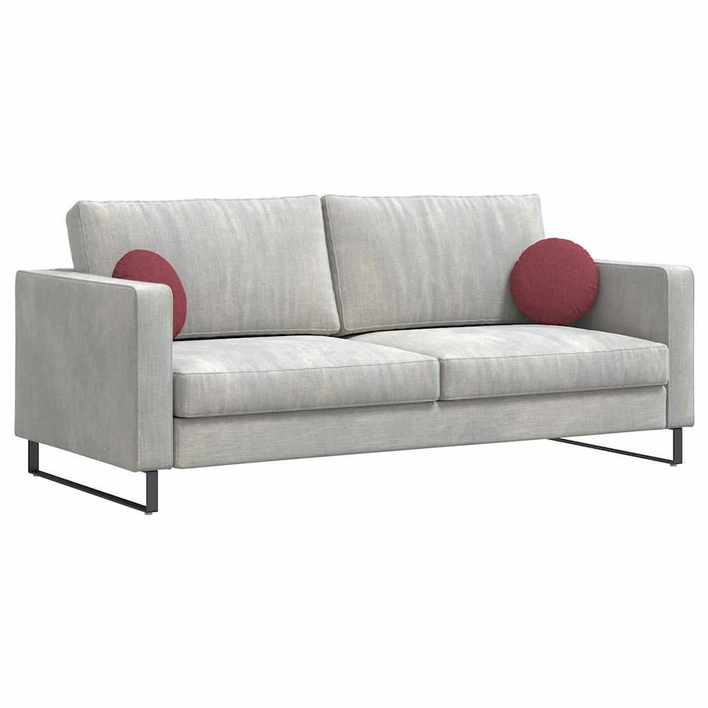 Zitkussens 2 pcs Wijnrood Ø30 x 13 cm Stof is nu te koop bij PeponiXL, paradijselijk wonen!