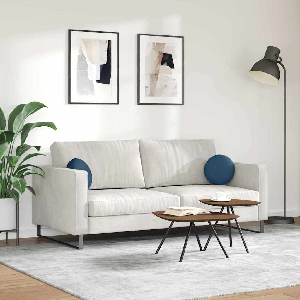 Zitkussens 2 pcs Blauw Ø30 x 13 cm Stof is nu te koop bij PeponiXL, paradijselijk wonen!