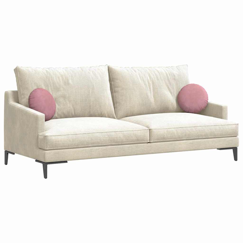 Zitkussens 2 stuks Roze Ø 40 x 13 cm Fluweel is nu te koop bij PeponiXL, paradijselijk wonen!