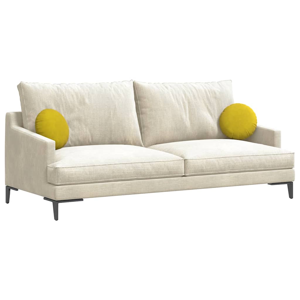 Zitkussens 2 stuks Geel Ø 40 x 13 cm Fluweel is nu te koop bij PeponiXL, paradijselijk wonen!