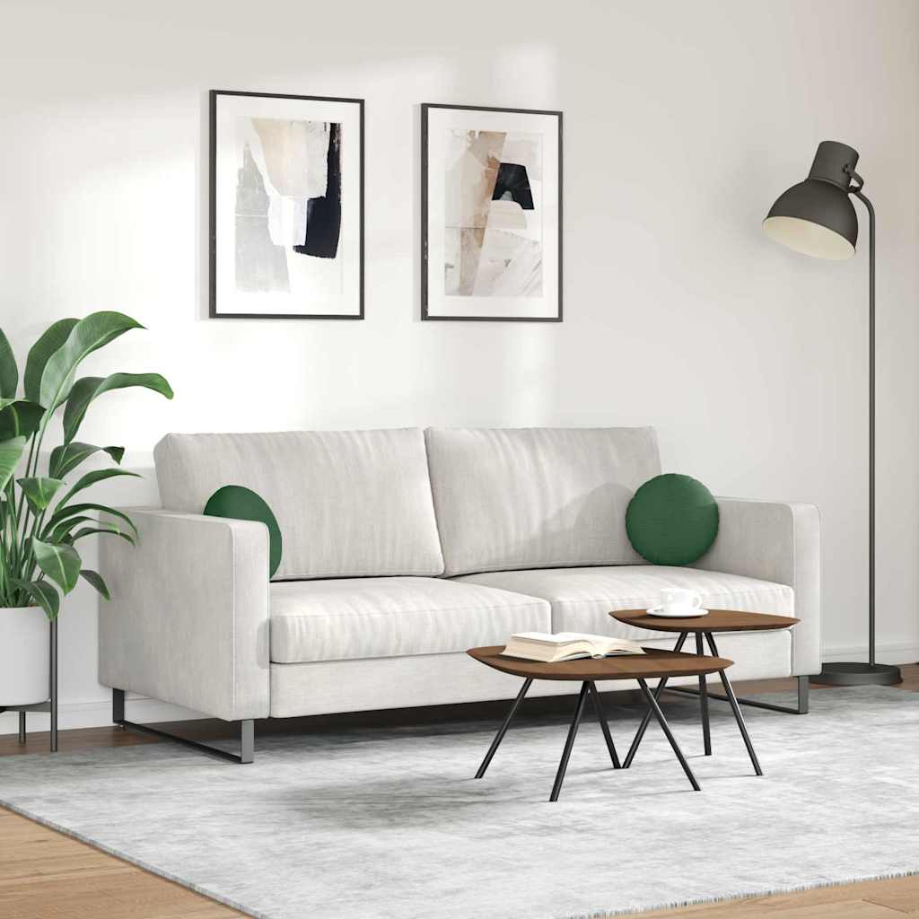 Zitkussens 2 pcs Donkergroen Ø 30 cm Katoen Stof is nu te koop bij PeponiXL, paradijselijk wonen!