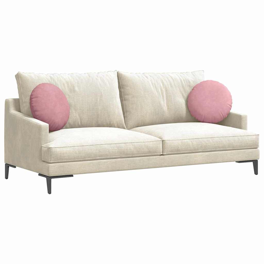 Zitkussens 2 stuks Roze Ø 40 x 13 cm Fluweel is nu te koop bij PeponiXL, paradijselijk wonen!