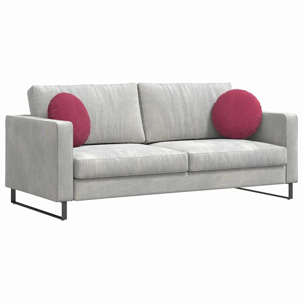 Zitkussens 2 stuks Wijnrood Ø 40 x 13 cm Fluweel is nu te koop bij PeponiXL, paradijselijk wonen!