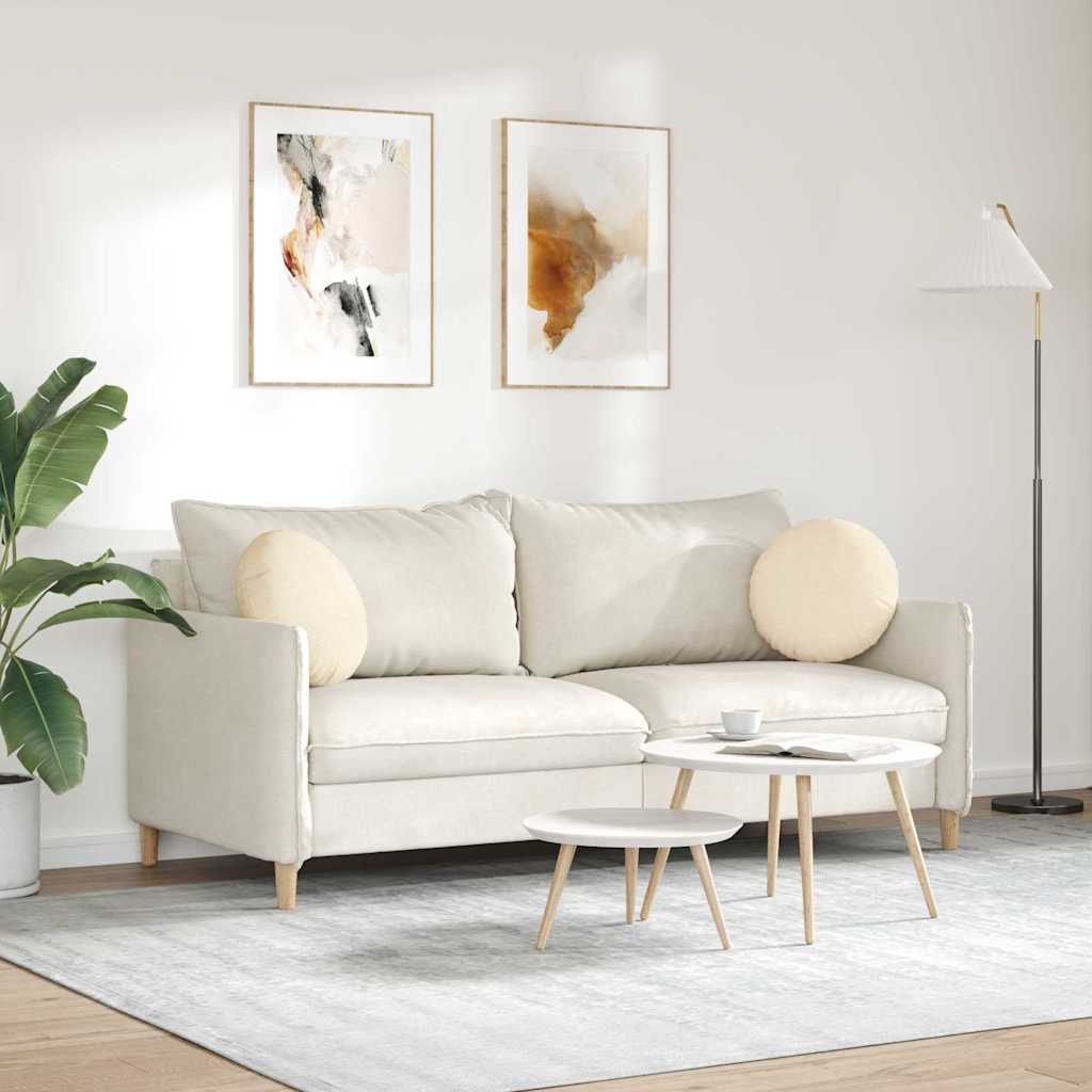 Zitkussens 2 pcs Crème Ø 40 cm Katoen Stof is nu te koop bij PeponiXL, paradijselijk wonen!