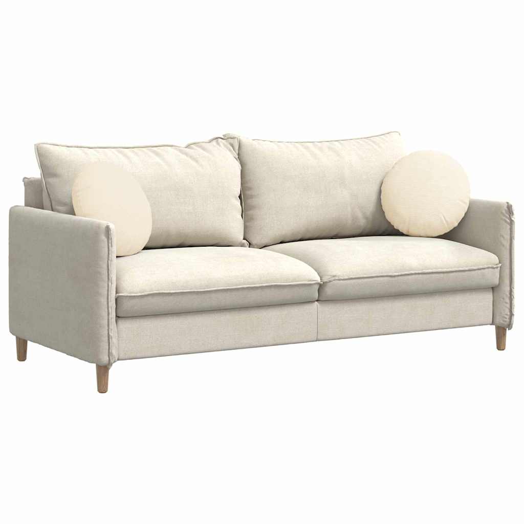 Zitkussens 2 pcs Crème Ø 40 cm Katoen Stof is nu te koop bij PeponiXL, paradijselijk wonen!