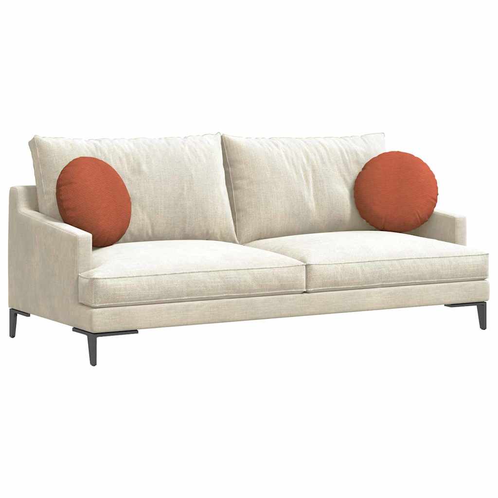 Zitkussens 2 pcs Rood-oranje Ø 40 cm Katoen Stof is nu te koop bij PeponiXL, paradijselijk wonen!