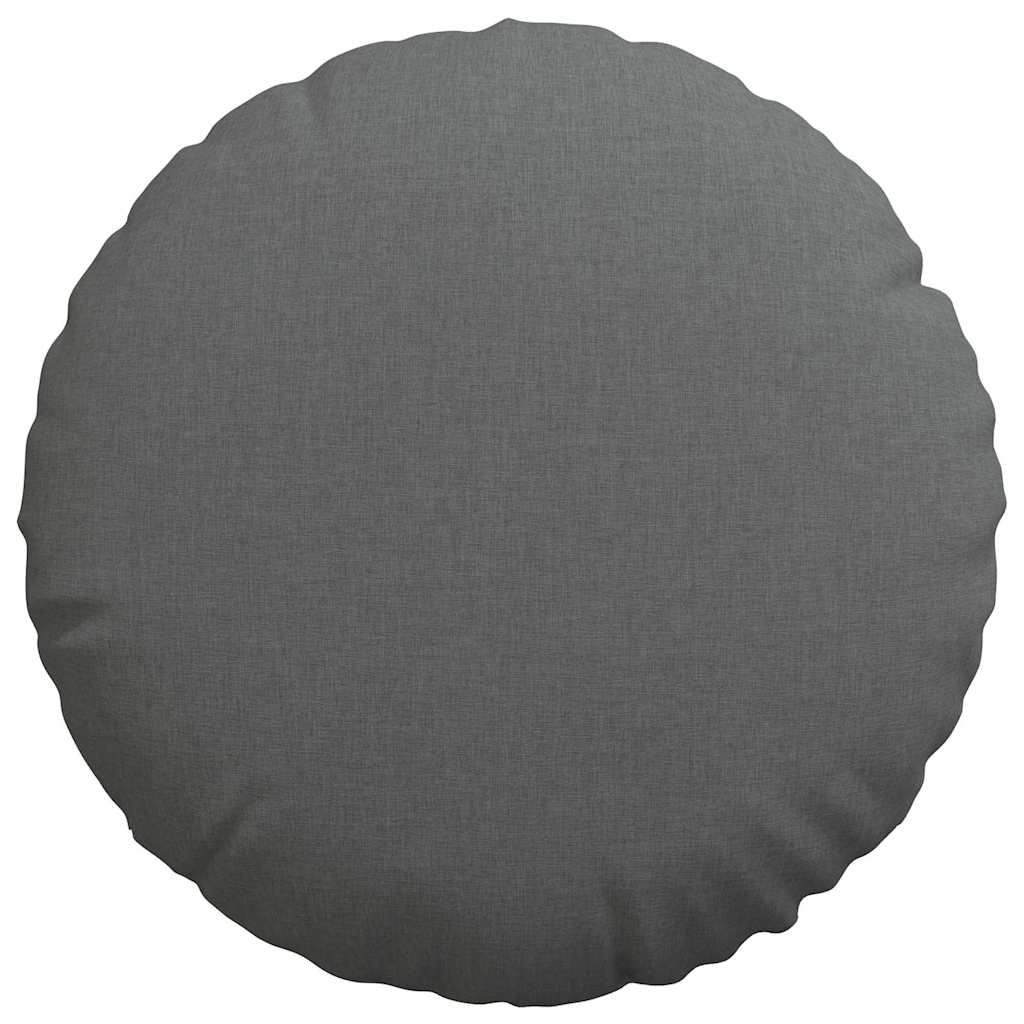 Zitkussens 2 pcs Donkergrijs Ø50 x 19 cm Stof is nu te koop bij PeponiXL, paradijselijk wonen!