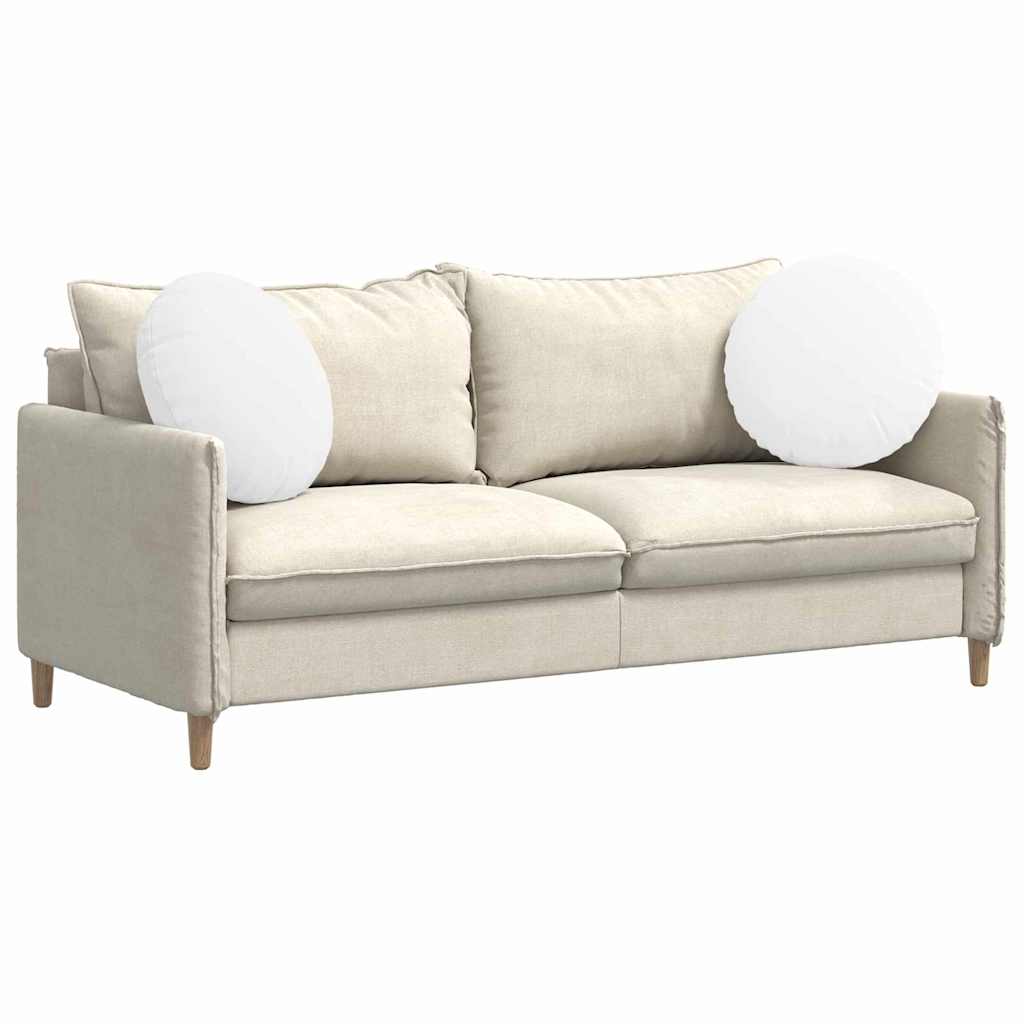 Zitkussens 2 pcs Wit Ø50 x 19 cm Stof is nu te koop bij PeponiXL, paradijselijk wonen!