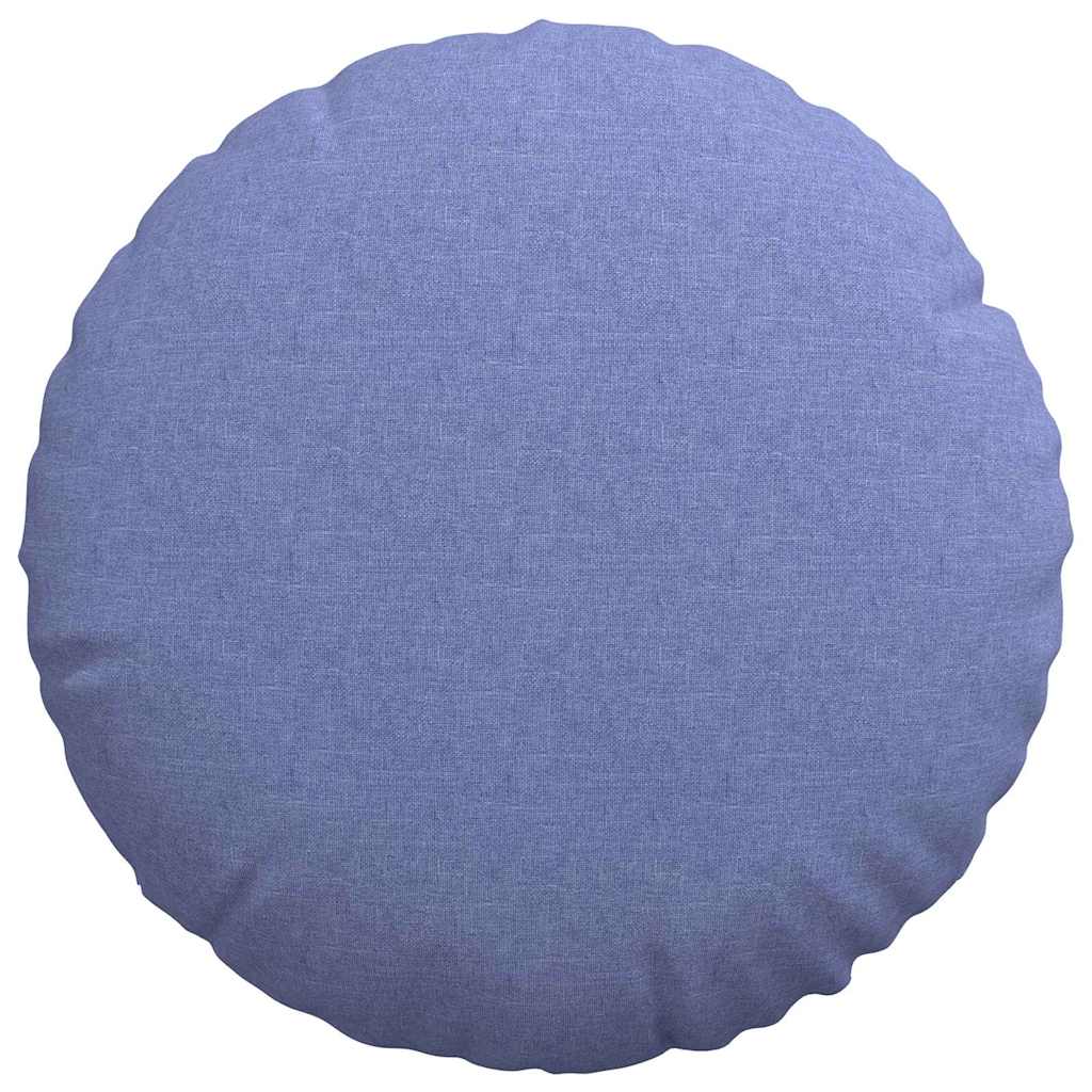 Zitkussens 2 pcs Jeans Blauw Ø50 x 19 cm Stof is nu te koop bij PeponiXL, paradijselijk wonen!