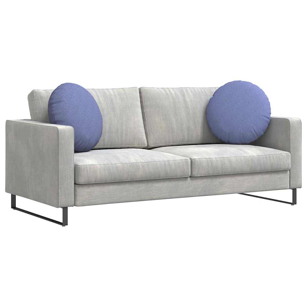 Zitkussens 2 pcs Jeans Blauw Ø50 x 19 cm Stof is nu te koop bij PeponiXL, paradijselijk wonen!