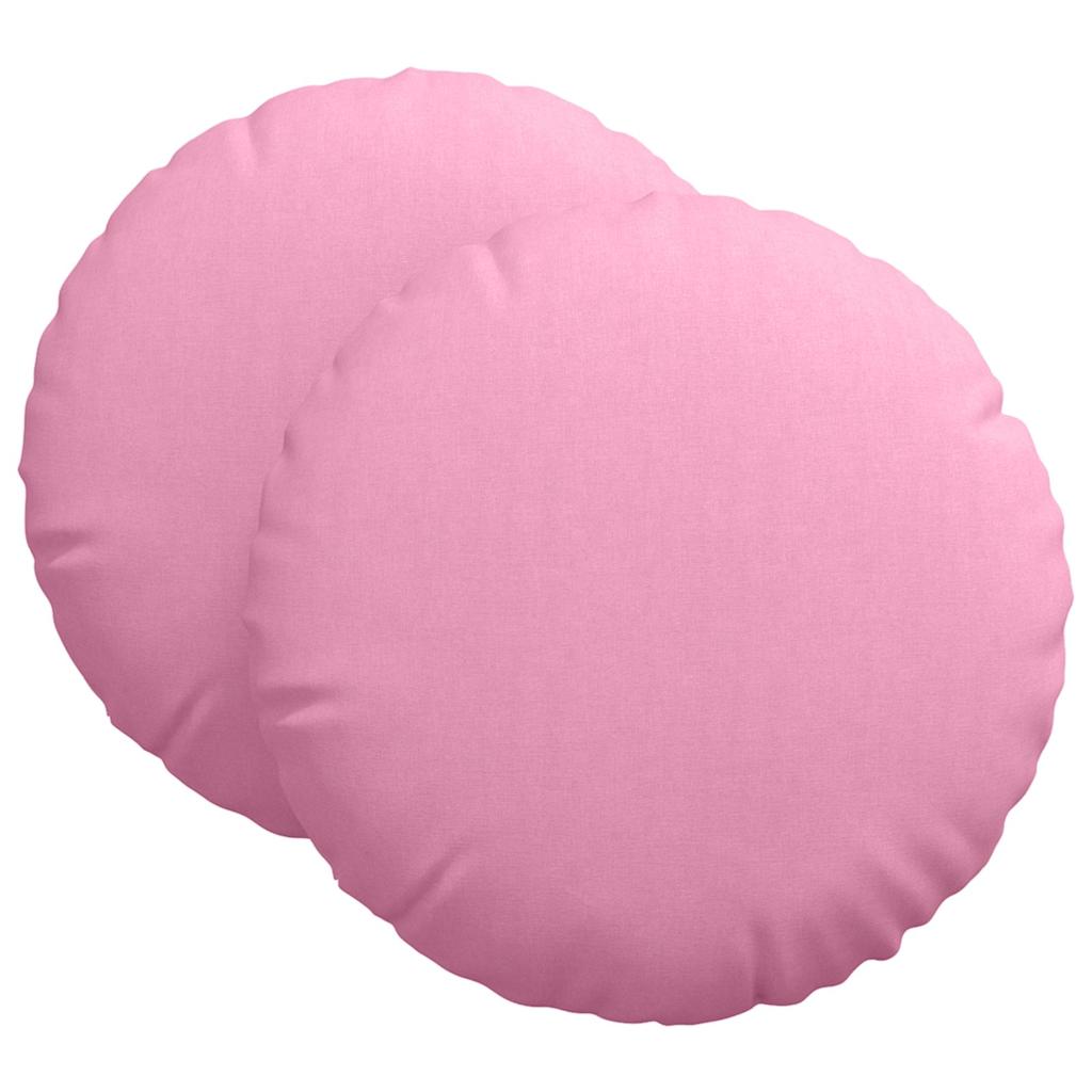Zitkussens 2 pcs Roze Ø60 x 21 cm Stof is nu te koop bij PeponiXL, paradijselijk wonen!