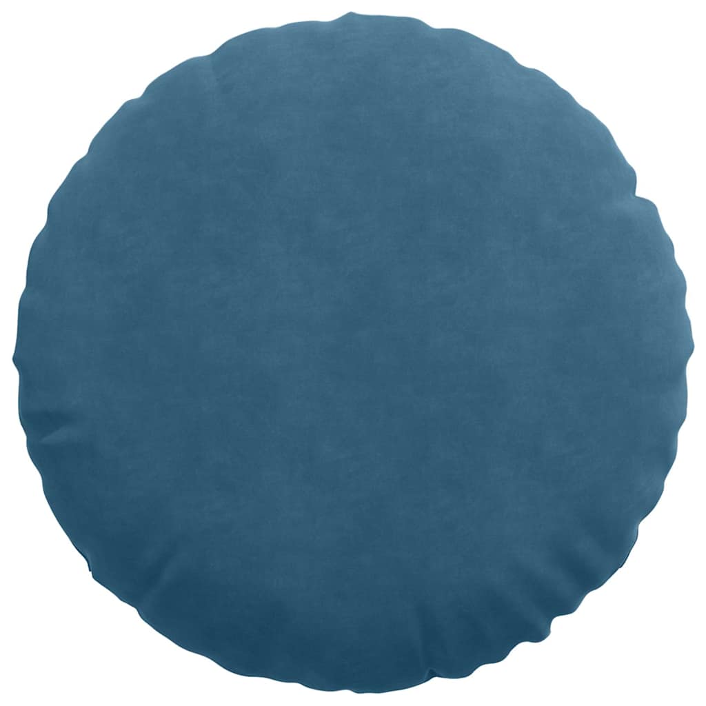 Zitkussens 2 pcs Blauw Ø60 x 21 cm Fluweel is nu te koop bij PeponiXL, paradijselijk wonen!