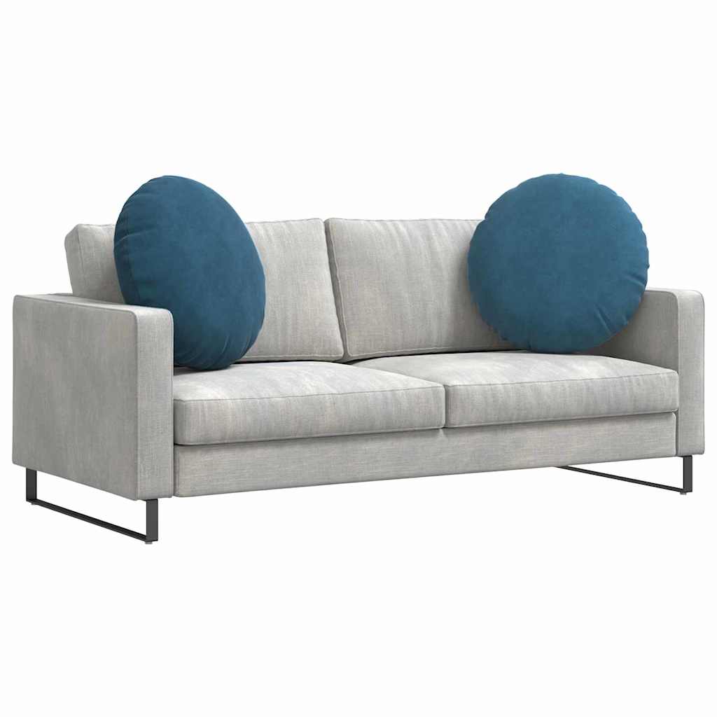 Zitkussens 2 pcs Blauw Ø60 x 21 cm Fluweel is nu te koop bij PeponiXL, paradijselijk wonen!