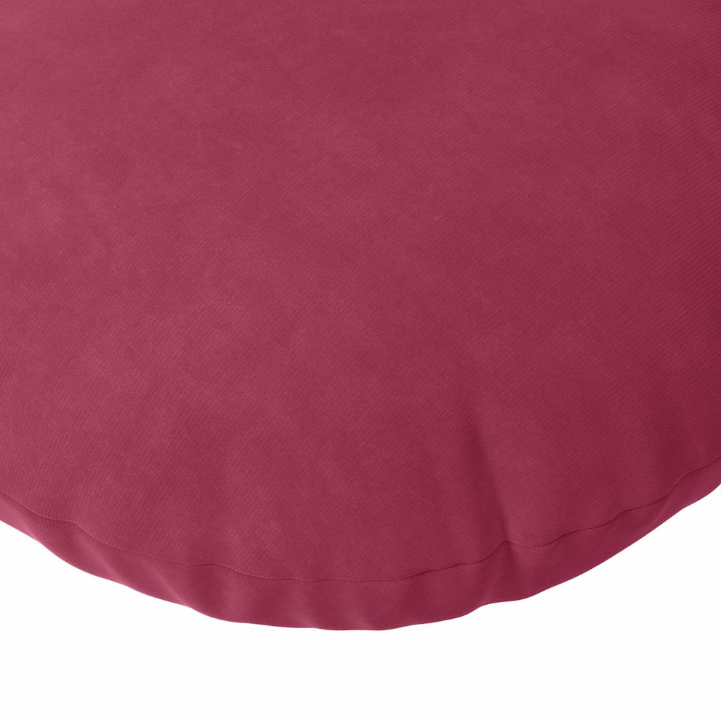 Zitkussens 2 pcs Wijnrood Ø60 x 21 cm Fluweel is nu te koop bij PeponiXL, paradijselijk wonen!