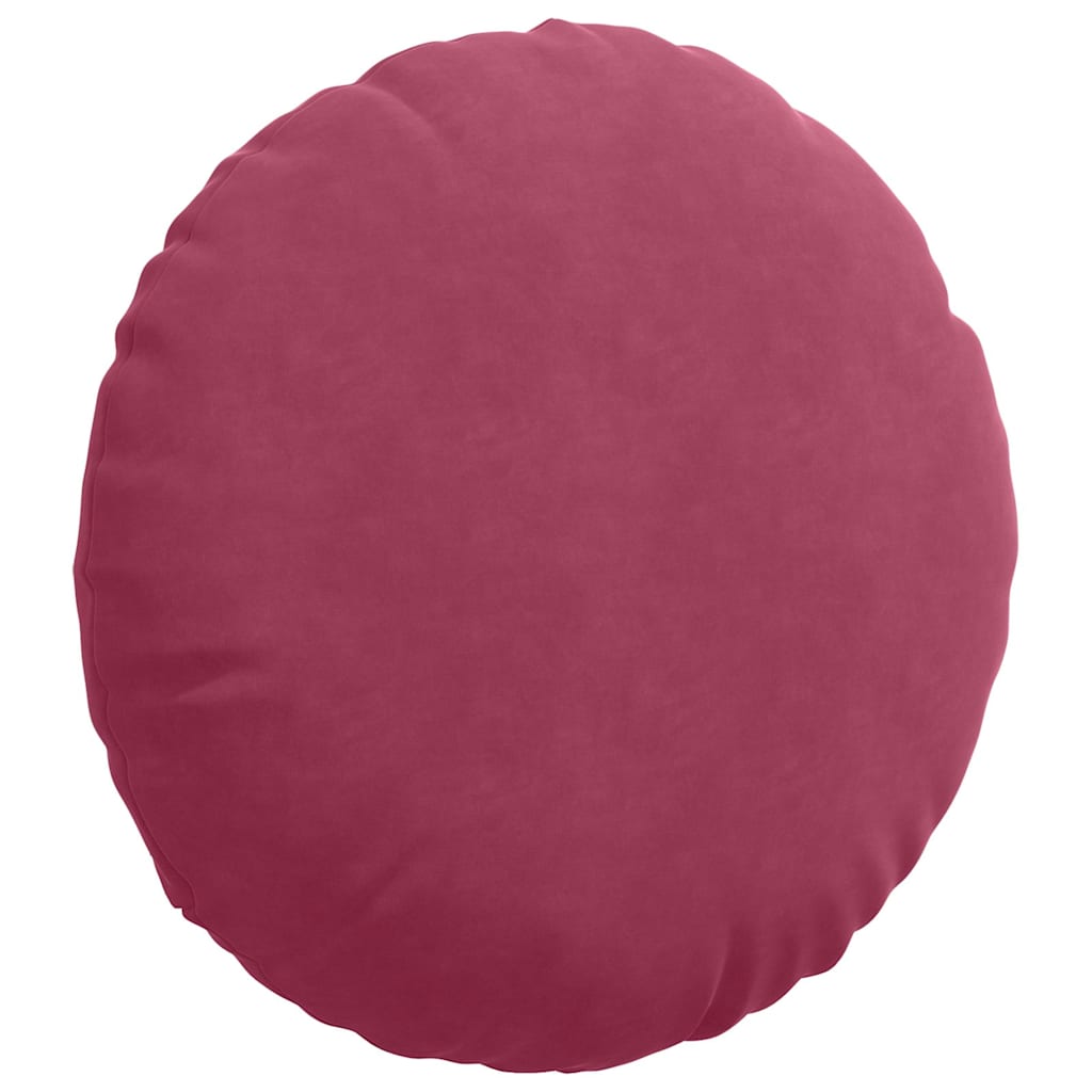 Zitkussens 2 pcs Wijnrood Ø60 x 21 cm Fluweel is nu te koop bij PeponiXL, paradijselijk wonen!