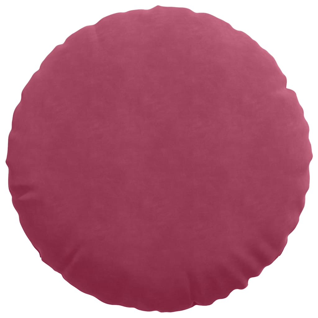 Zitkussens 2 pcs Wijnrood Ø60 x 21 cm Fluweel is nu te koop bij PeponiXL, paradijselijk wonen!